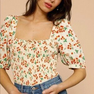 Rouje Katia Puff Sleeve Top